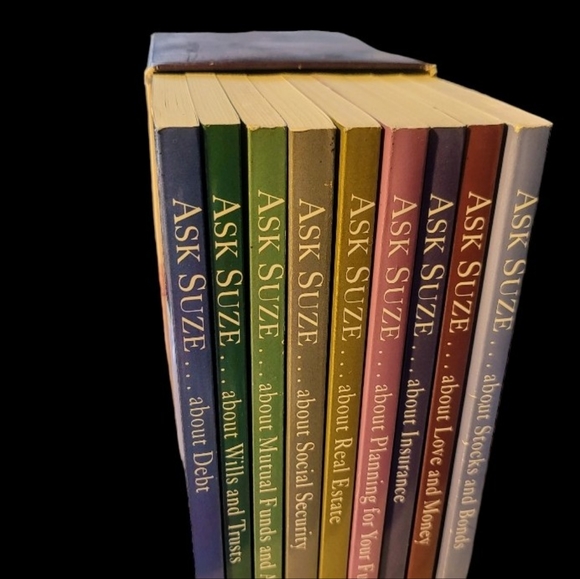 The Ask Suze Financial Library by Suze Orman 2000 Paperback Book Box Set of 9 - Picture 1 of 4